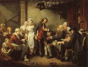 Jean-Baptiste Greuze The Village Marriage Contract oil painting